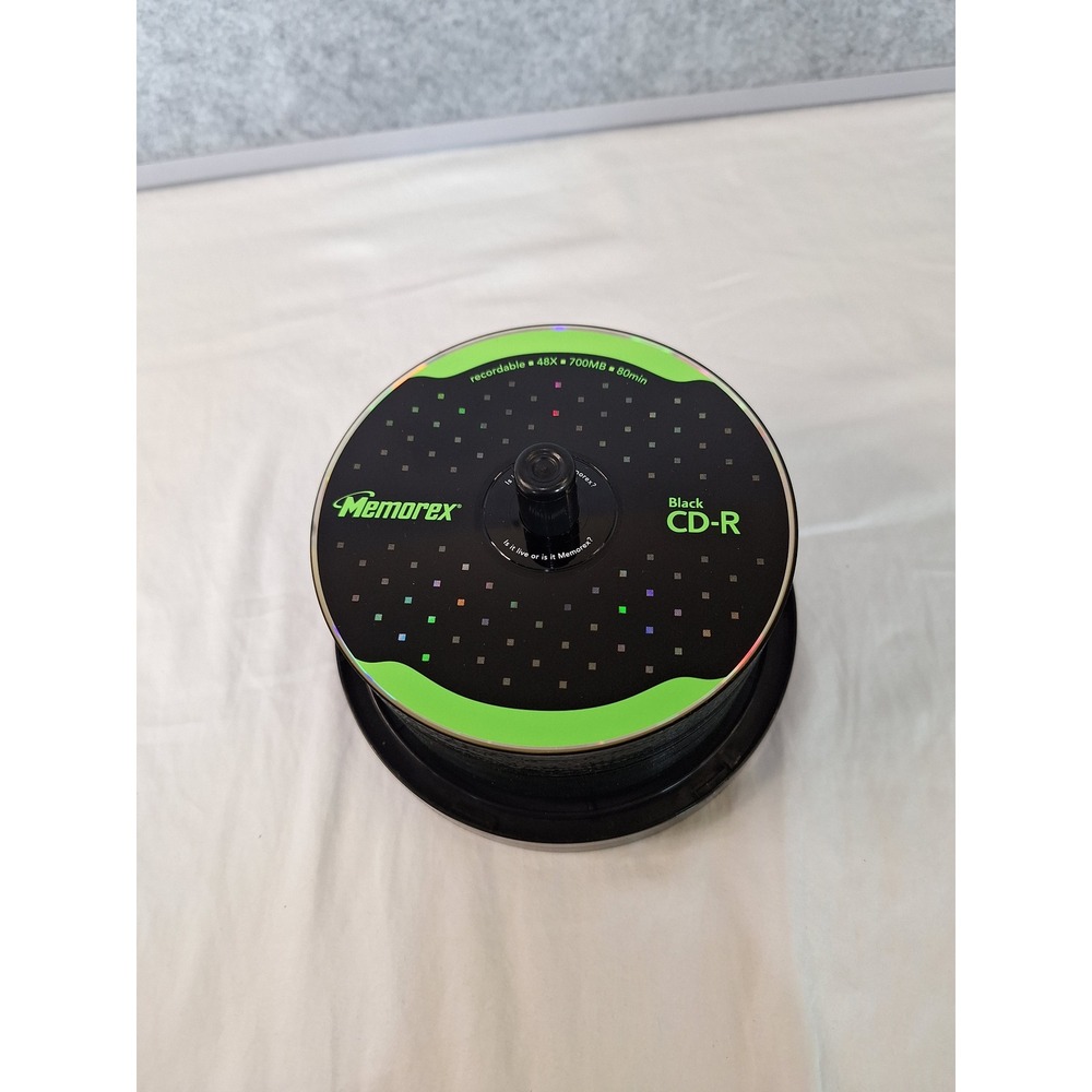 Memorex Black CD-R 48X 700MB 80min Recordable Media  Partial Lot Approx 27